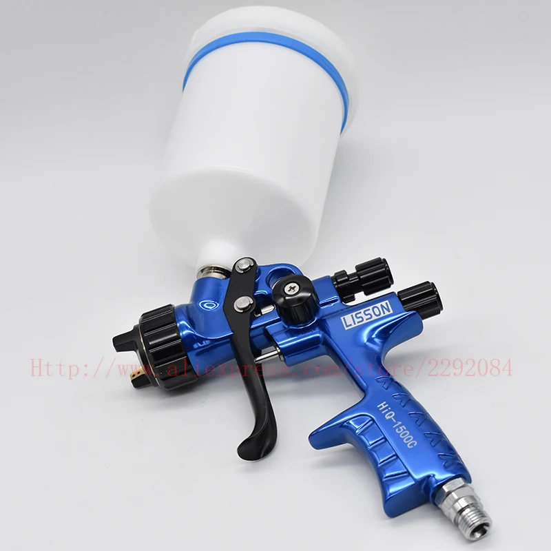 Pistola a spruzzo spruzzatore di vernice pistola a spruzzo di vernice LVLP ugello da 1.3mm pistola a spruzzo con serbatoio da 600cc pistola a spruzzo per auto strumenti per la casa