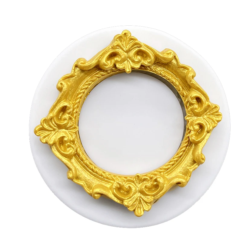 Photo Frame Silicone Mold Sugarcraft Cupcake Baking Mold Resin Tools Fondant Cake Decorating Tools