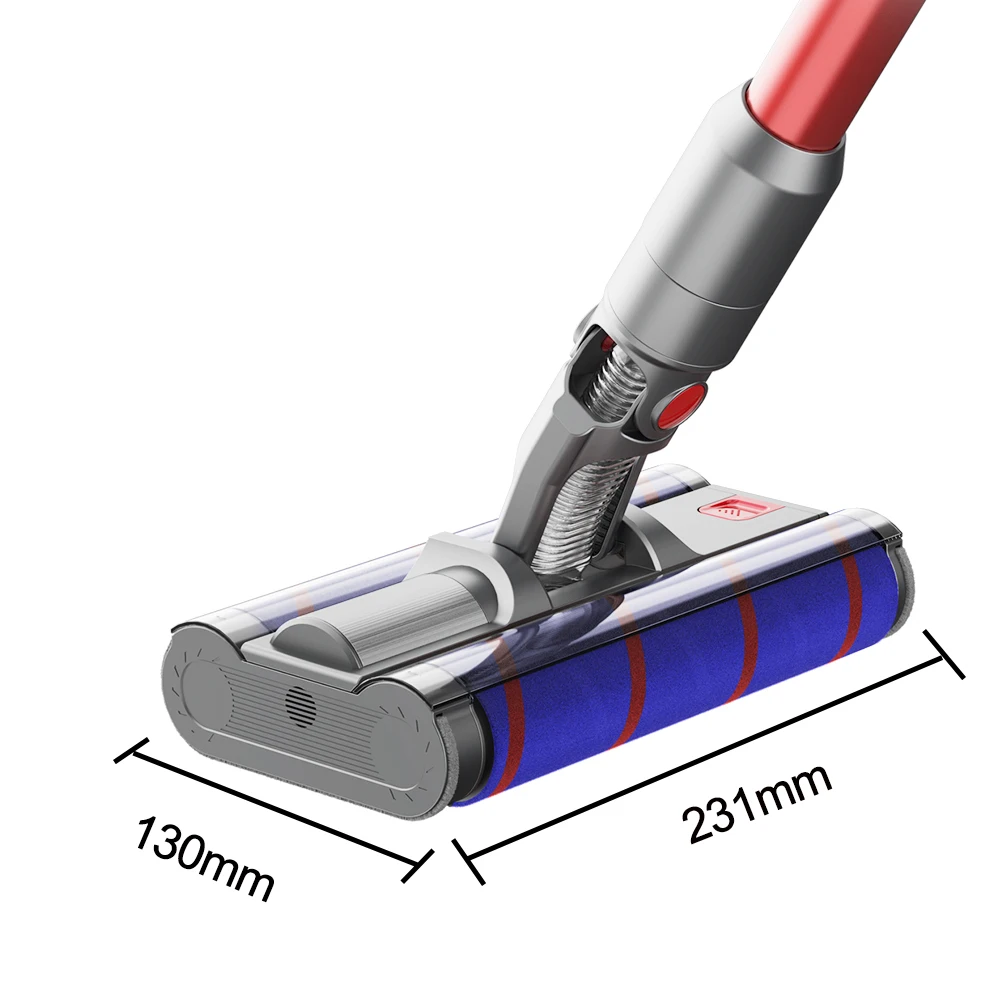 Điện 2 Con Lăn Chổi Đầu Cho Dyson V8 V7 V10 V11 Phụ Kiện Hút Thay Thế Phần Brushs Có Đèn LED ánh Sáng