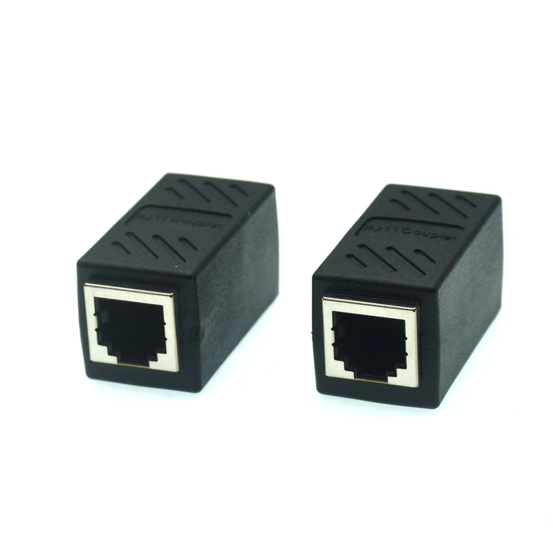 RJ11 6P6C 6P4C 6P2C Female To Female PCB Connection Telephone Extension Cable Coupter C LAN connector