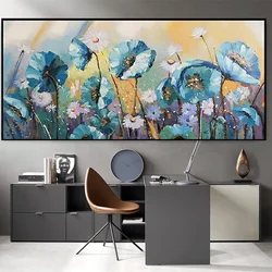 Gatyztory 60*120cm DIY Oil Painting By Numbers Hand Paint By Numbers For Adults Coloring Drawing By Numbers flower Wall Decor Ar