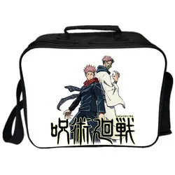 Jujutsu kaisen lancheira bolsas primavera outing família coleta piquenique bolsa 3d anime impressão moda dos desenhos animados saco de piquenique