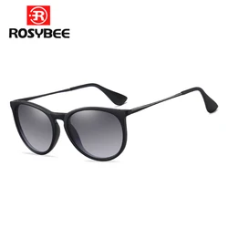 Brand Designer Polarized ROSYBEE Sunglasses Women Men Retro Vintage Cat Eye Sun Glasses Female Fashion Mirror Eyewear 4171 Shade