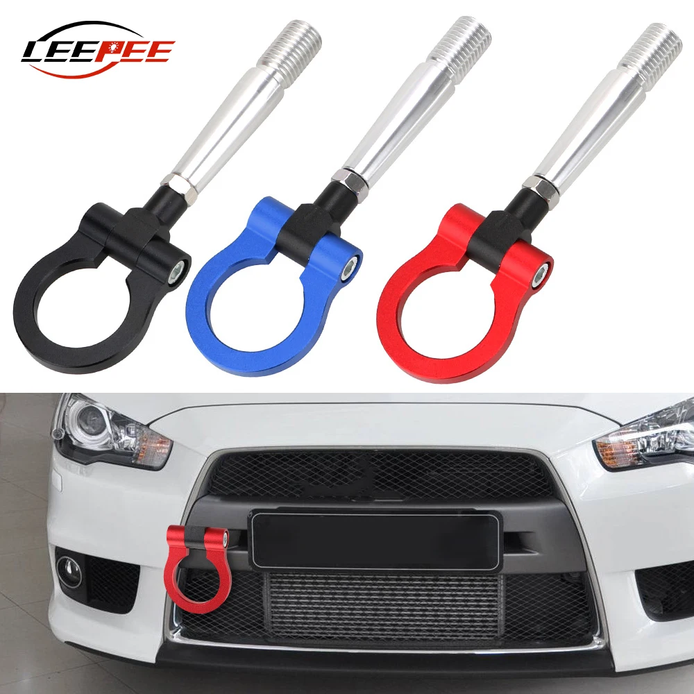 Car Tow Hook Ring Bar Front Rear Bumper Mounting Automotive Accessories For Mitsubishi Lancer EVO X 10 2008-2016 Replacement