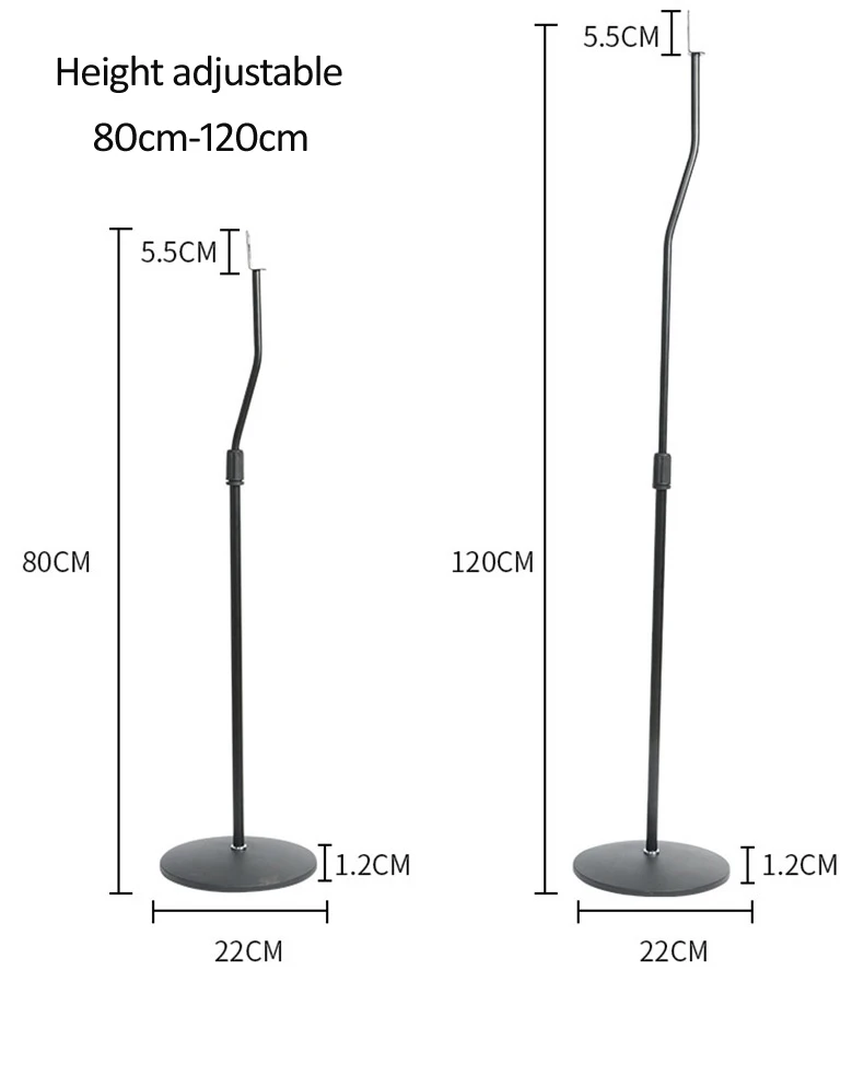 (1 pair)DL-SF01 100CM 110CM 120CM adjustable universal Surround sound SPEAKER floor BRACKET mount holder stand rack