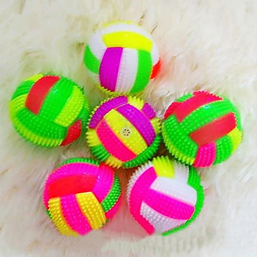 Luminous Bouncing Ball Night Light Flash Football Vent Ball Children Pet Game Toy Dog Kids Girls Boys Gift