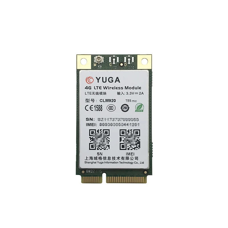 YUGA CLM920-TE5 CLM920 LTE mini Pcie for Europe 100% New&Original wireless module support Windows Android