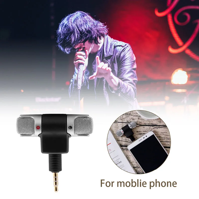 Mini Microphone Stereo Mic for Laptop Microphone for Computer for Phone Mini Mic MIC-DS70P