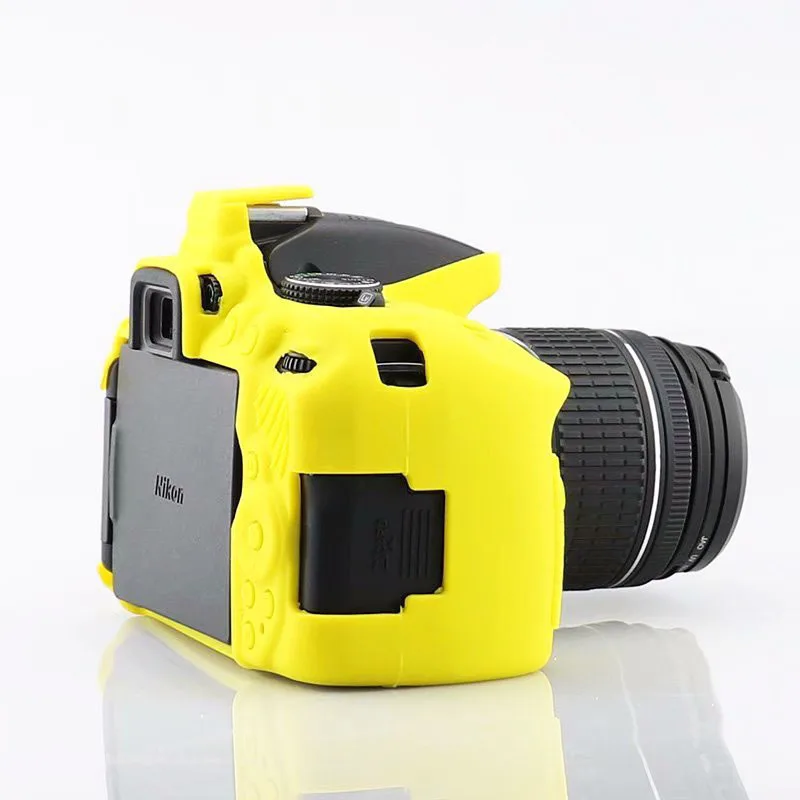 Nueva funda de silicona suave para Nikon D5500 D5600 D5300 D3400 D3500, funda protectora para el cuerpo de la cámara DSLR, funda de goma.