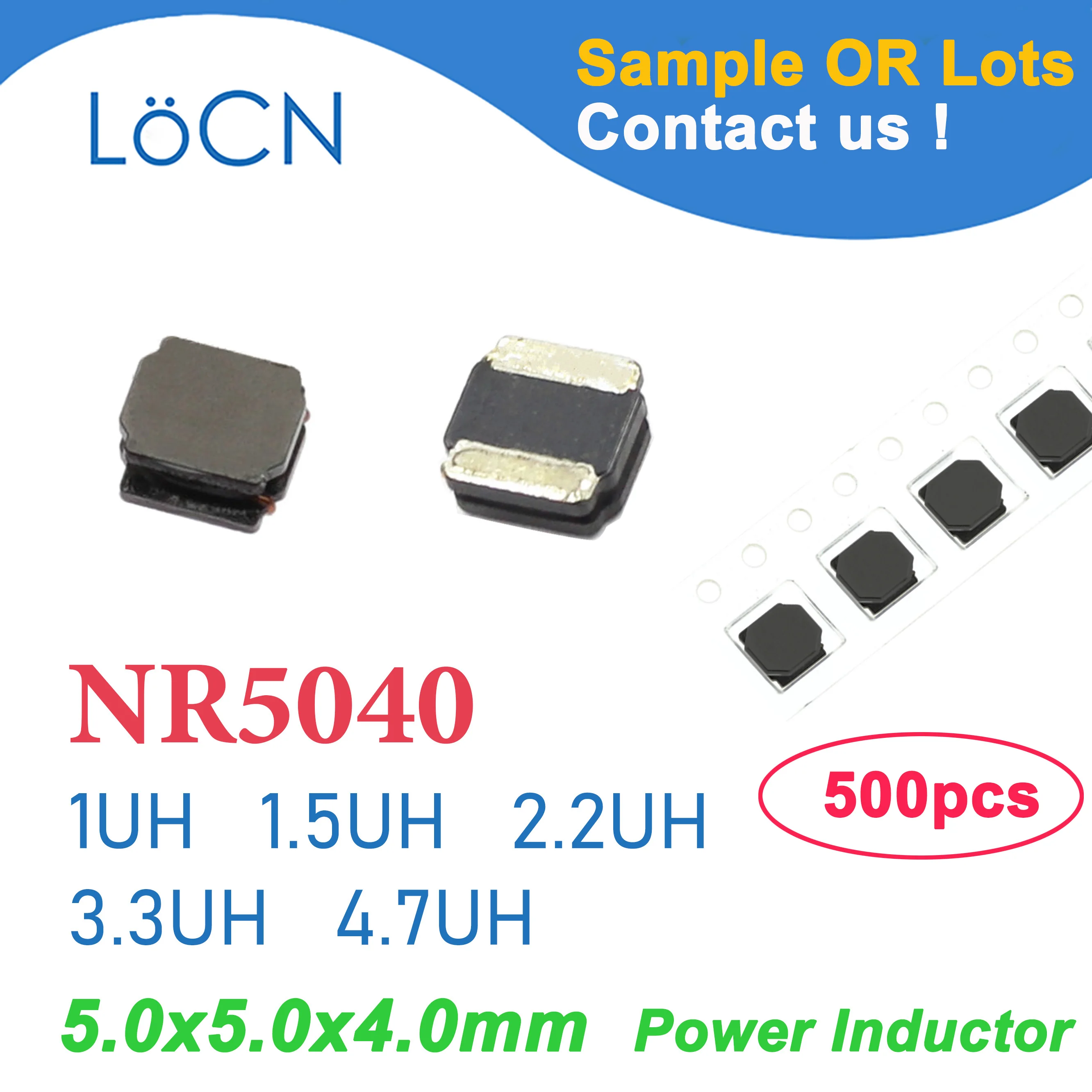 

500Pcs NR5040 SMD Inductor Power Shielded Wirewound 1UH 1.5UH 2.2UH 3.3UH 4.7UH Power Inductor High Quality 5.0x5.0x4.0