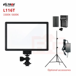 Viltrox L116T LED Video Light Ultra thin LCD Bi-Color Dimmable Studio LED Lighting Lamp Panel For Camera DV Makeup Vlog TikTok