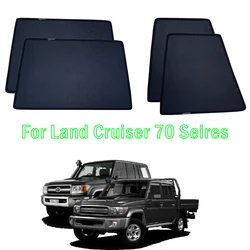 Land Cruiser 70 Series  Magnet Car Window Sunshade For Toyota LC70 LC76 LC78 LC79 4 Windows Accessories