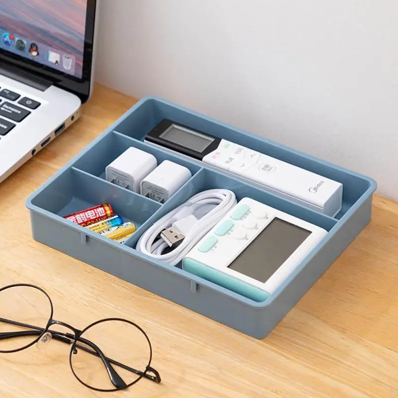 Desk Drawer Organizer Stackable Multi-cell Desktop Storage Bin Tray Multi-Purpose Divider Container For Household Office Home