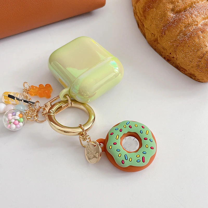 Protect Cover For Airtag Cute Cartoon Cookies Anime Silicone Sleeve For Apple Locator Tracker Anti-lost Case Keyring Accessories