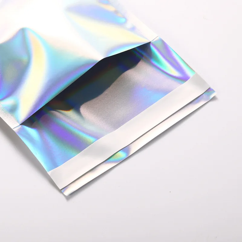 50Pcs/lots Plastic Product Packaging Bag Colorful Laser Storage Bags Self Sealing Jewelry Cosmetics Envelope Courier Mailing Bag