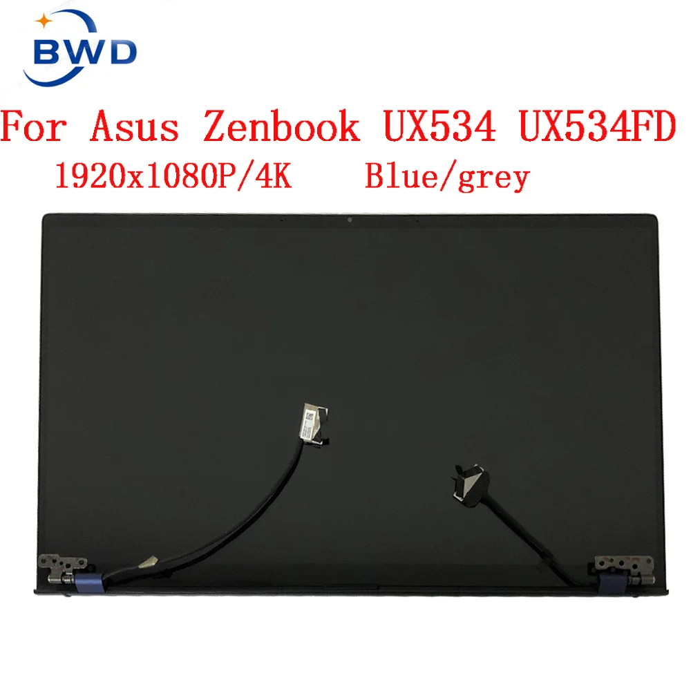 Original Display Exibição Original Fhd Uhd para Asus Zenbook 15 Ux534 Ux534fd Ux534f Montagem da Tela Lcd Parte Superior 1920×1080 3840*2160 15.6