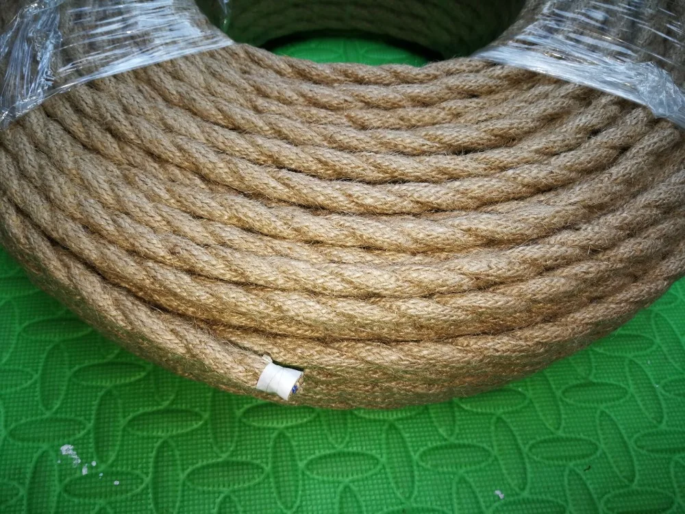 3m 5m 10m 2 Core 0.75mm2 Hemp Rope Twisted Cable Vintage Lamp Cord Retro Style Light Electrical Wire