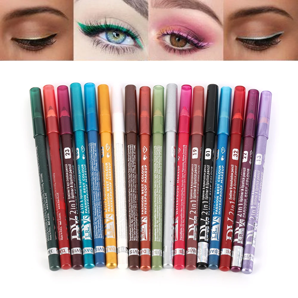 1PC Long-lasting Eye Liner Pencil Pigment White Color Matte  Waterproof Eyeliner Pen Eye Cosmetics Makeup Tool Eye Shadow Pen