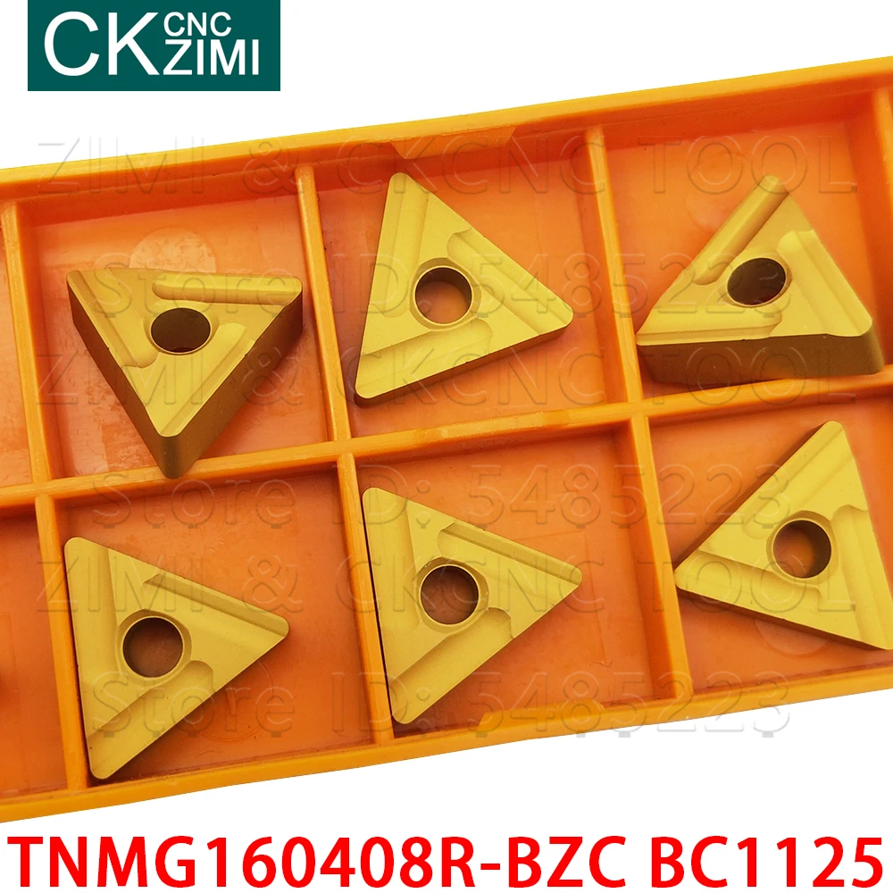 TNMG160408R-BZC BC1125 TNMG 160408 R твердосплавные сверлильные вставки токарные вставки инструменты Токарный станок с ЧПУ Режущий инструмент TNMG для стали