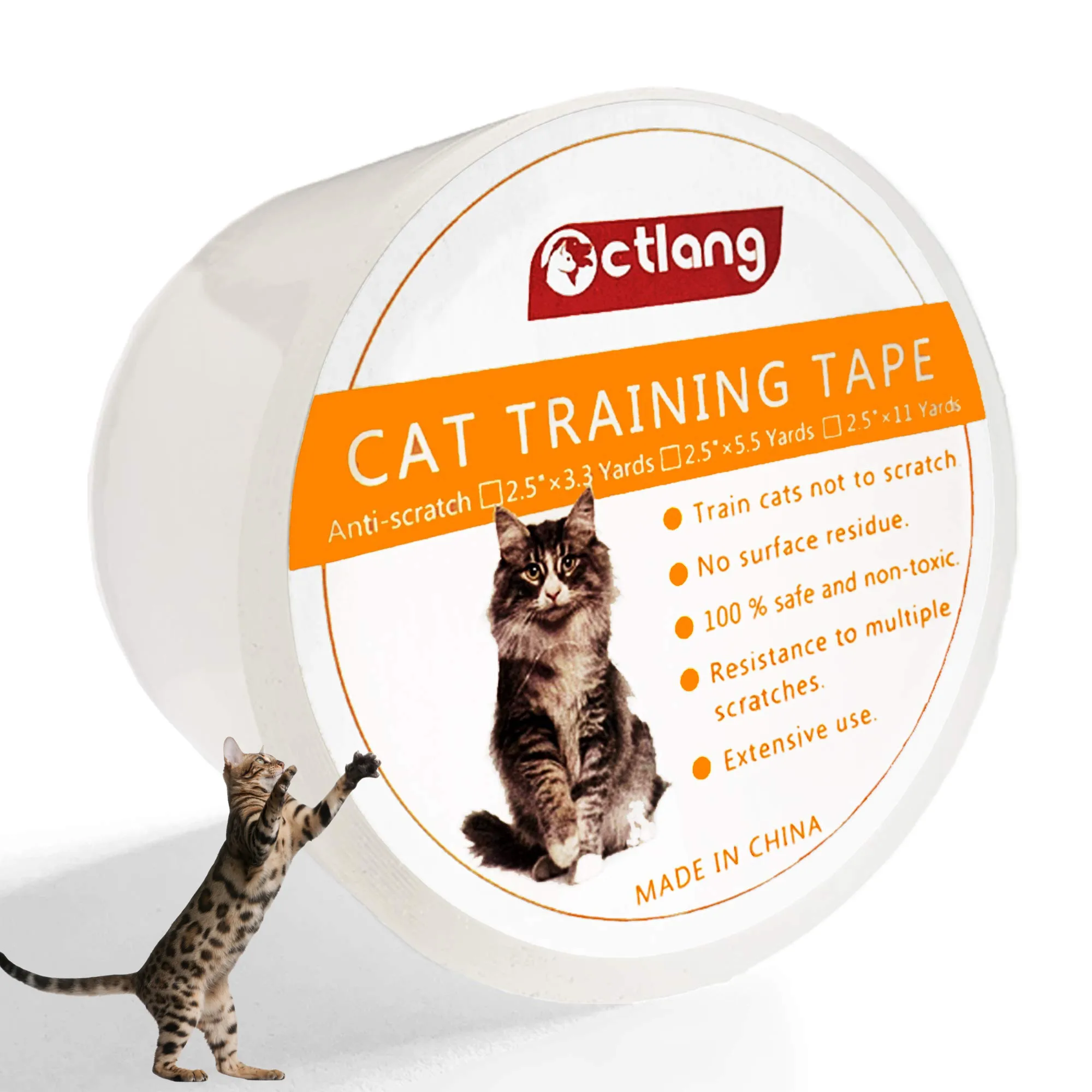 Anti Cat Scratching Training Tape Deterrent Furniture Protectors Double Sided Couch Sofa Door Protection Cat Sticky Paws Tape