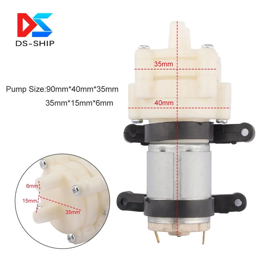 R385 Water Pump 12V Diaphragm Pump Pump 6V Small Miniature Water Pump Household Fish Tank Accessories Tea Set Water Pump