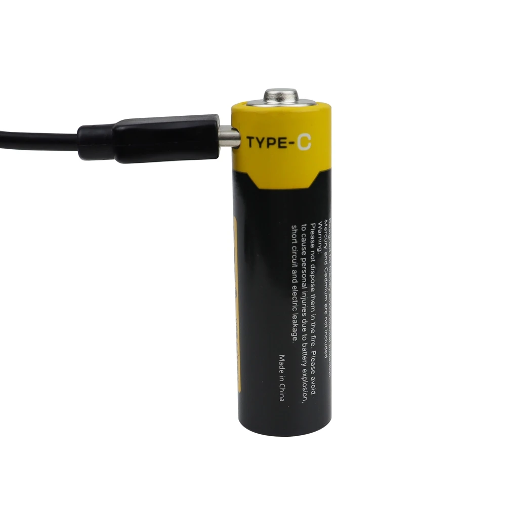 GTF 1.5V 1700mAh AA akumulator litowo-jonowy 2550mwh rzeczywista pojemność z USB akumulator litowo-jonowy użyj kabla typu C