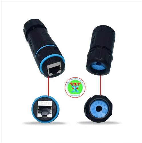 Imagen 2 del producto YXY IP68 RJ45 para exteriores CAT6 STP conector impermeable de nailon PA66, Material de anillo de goma