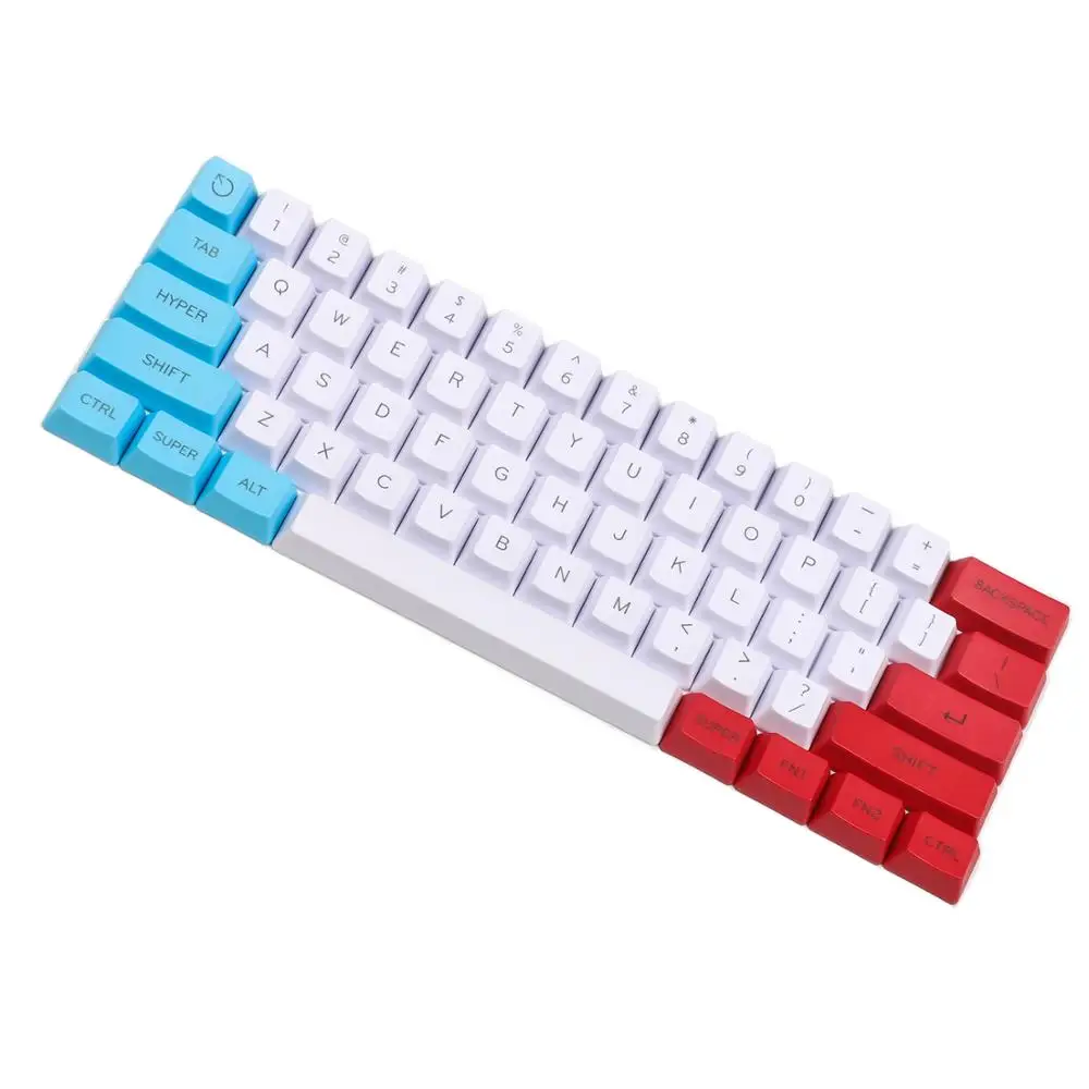 

YMDK OEM Profile 60 61 ANSI Keyset Thick PBT Custom Keycaps Suitable For Cherry MX Switches Mechanical Keyboard (Only Keycap)