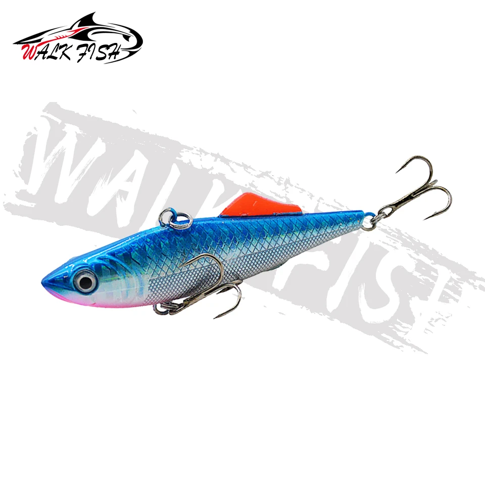 WALK FISH Fishing Lure Sinking vibration 15g 65mm vib lure trolling Metal lure Hard Bait crankbait winter Fishing Bass Pike Lure