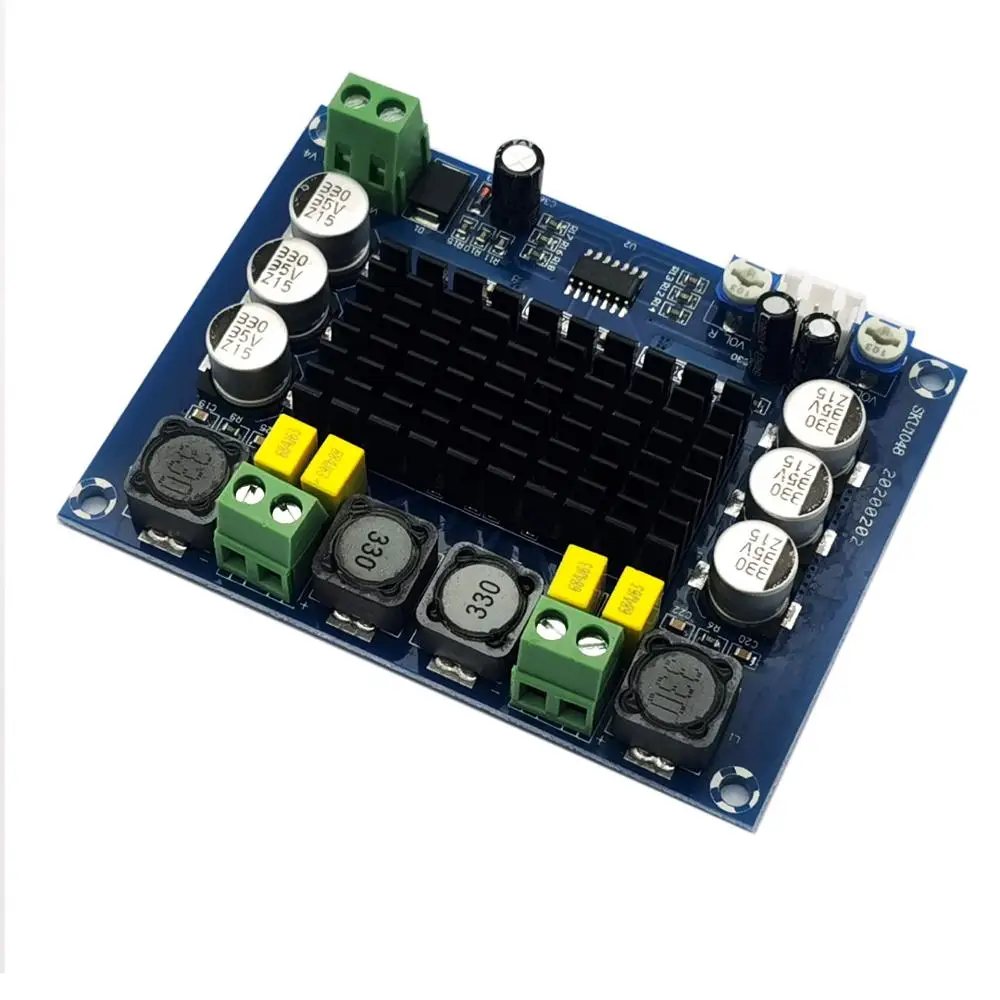 TPA3116D2 XH-M543 Dual-Channel Stereo High Power Digital Audio Amplifier Board 2*120W Amplificador Module 12-24V TPA3116D2DADR