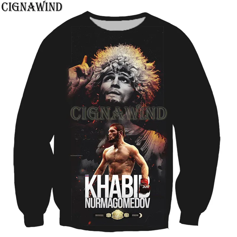 New popular khabib nurmagomedov/conor mcgregor hoodie men/women 3D print hoodies sweatshirts Harajuku style streetwear tops