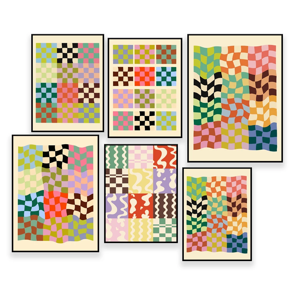 

‘Wavy Baby - Edition’ Art Print ， ‘Checkerboard - Edition’ Art Print ，‘Groove is in the Art’ Art Print