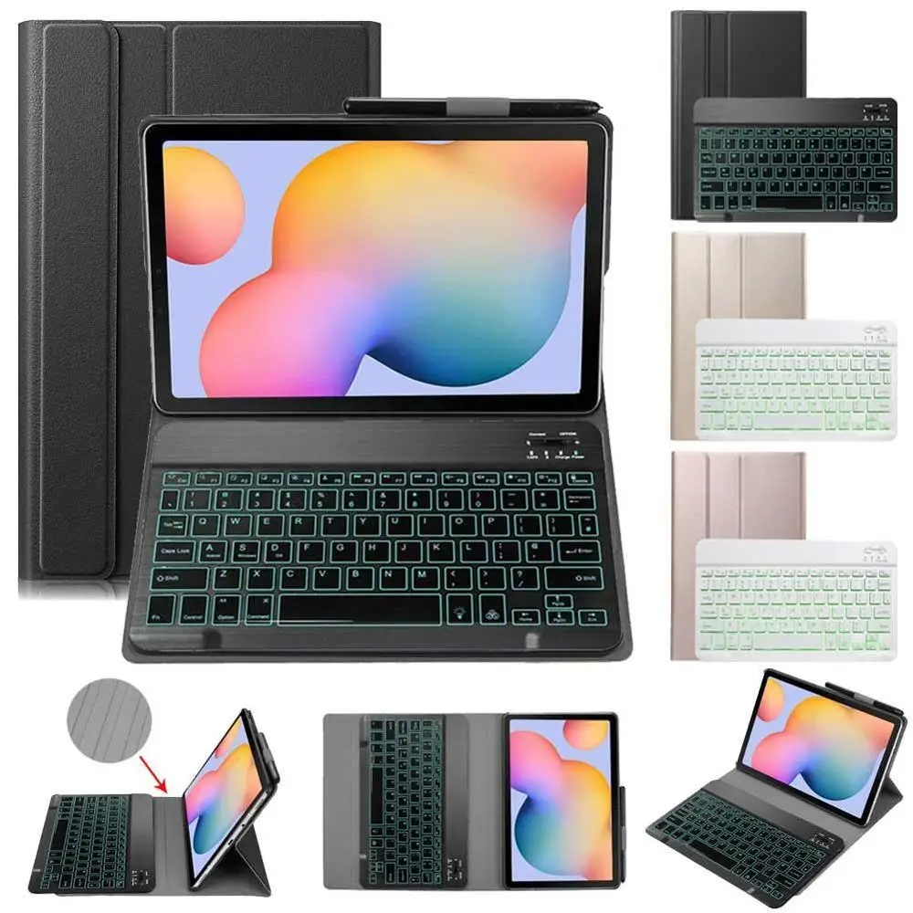 

Tablet Keyboard Cover for Samsung Galaxy Tab S6 Lite 10.4 S6 S4 S5E 10.5 SM P610 P615 T860 T830 T835 T720 T725 T500 T510 Case