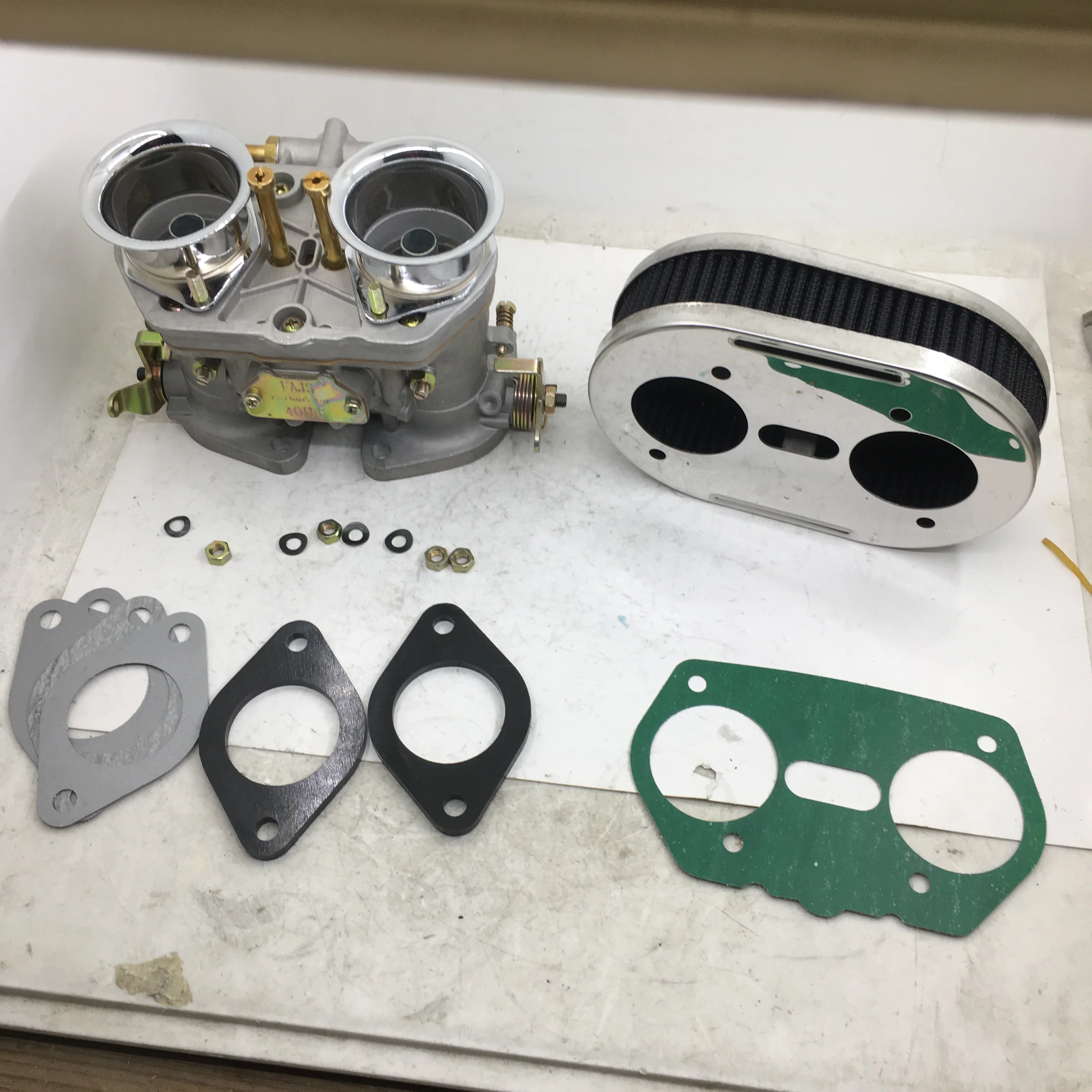 SherryBerg fajs 44mm 44 IDF 44IDF carb carburetor 28mm air horns 45mm tall air filter Insulate kit for Weber Solex dellorto EMPI