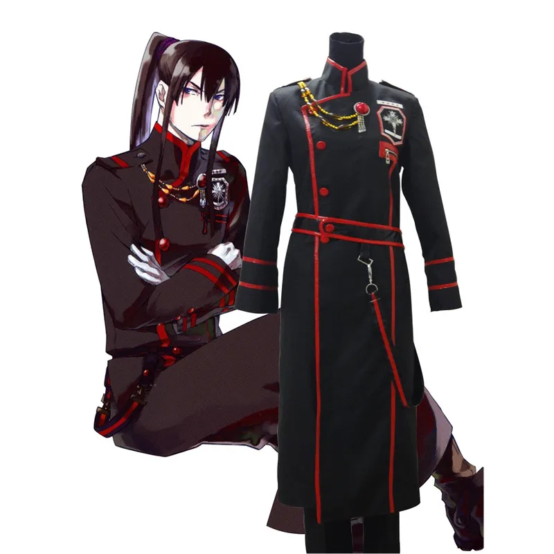 

D.Gray-man Yuu Kanda Long Jacket Uniform Anime Cosplay Costume