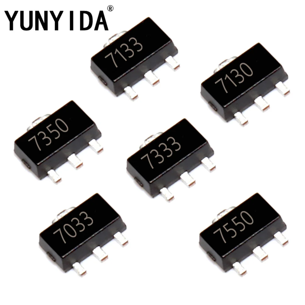 20PCS  SOT-89   HT7033 HT7130 HT7133 HT7333 HT7350 HT7550  new