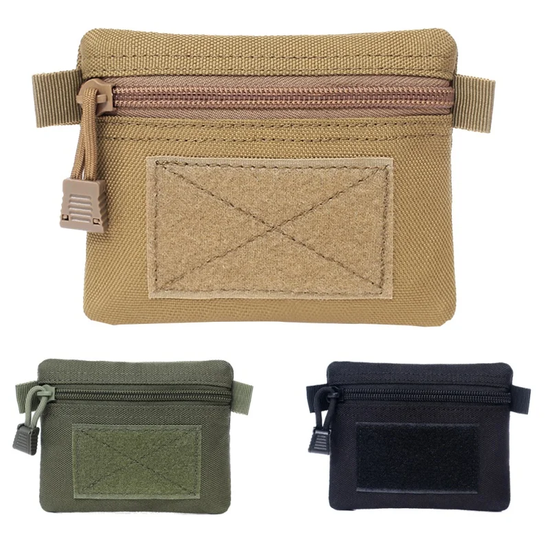 New Outdoor Multi-function Square Wallet Purses Waterproof Sports Zipper Card Key Holder Change Pocket Sack