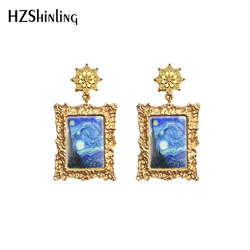 2020 New The Starry Night Drop Earring Branches of an Almond Tree in Blossom Vintage Earrings Mandala Charm Accessories