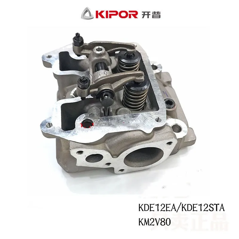 KIPOR KDE12 water cooled double cylinder diesel generator accessories cylinder head KM2V8002100T cylinder head assembly