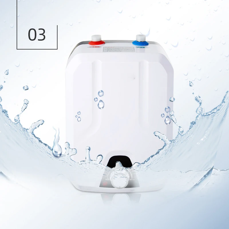 Chauffe-eau électrique instantané 8l, réservoir intérieur en acier inoxydable 220V, type de stockage, usage domestique, eau chaude