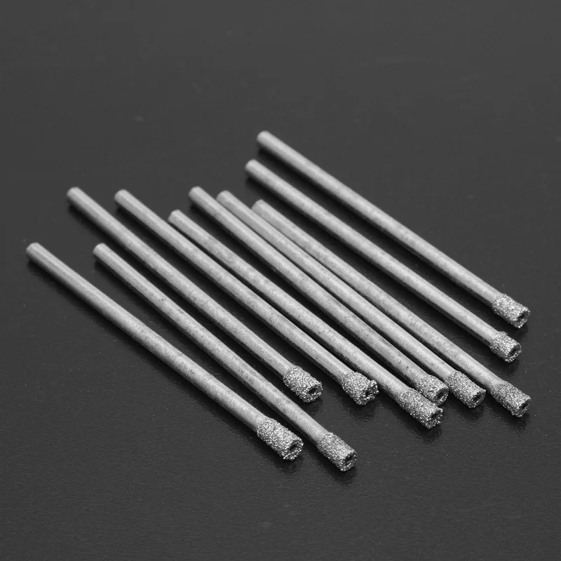 XNEMON 50 個 3 ミリメートル 1/8 "ダイヤモンドコーティングされたドリルビットセットホールソーコアドリルガラス大理石タイル 50 ミリメートルの長さ