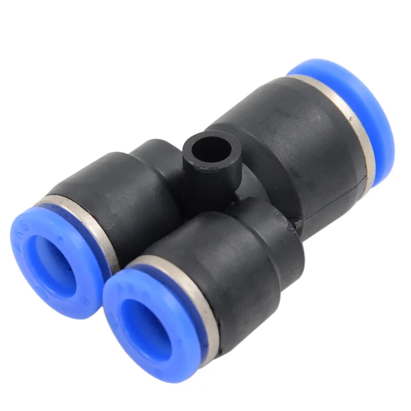 PW Pneumatic Components Plastic Variable Y Three Pass PW6-4 PW8-6 PW10-8 PW12-10 Have Gas Joint