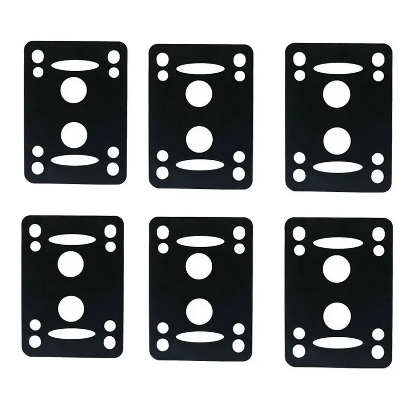 6pcs skateboard gasket 4mm rubber longboard pad hollow skateboard deck gasket