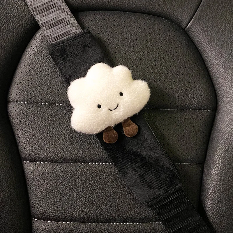 Stylizacja samochodu Pokrowiec na pas bezpieczeństwa Pasek na ramię Poduszka do uprzęży Cartoon Cloud Samochodowy pas bezpieczeństwa Ochraniacz na ramię Automatyczne podparcie szyi