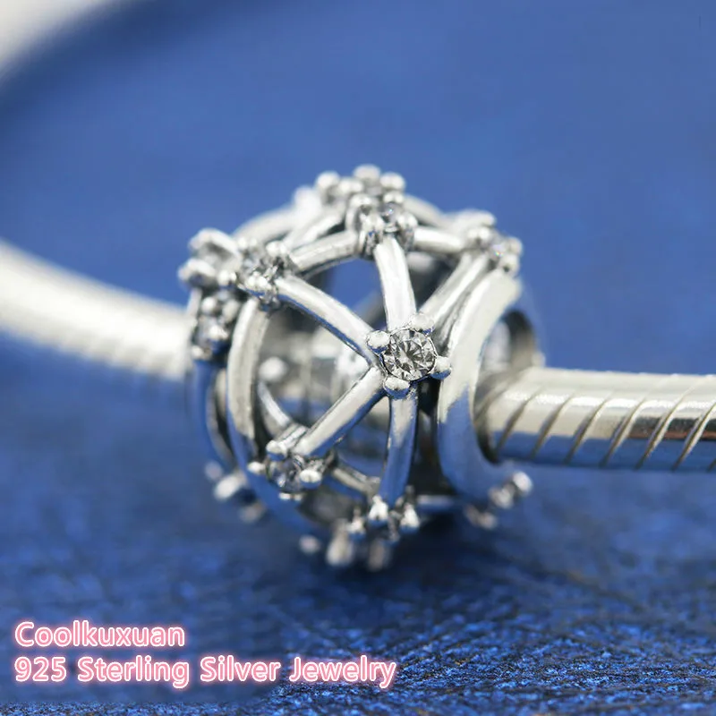 

100% 925 Sterling Silver Openwork Star Constellations Charm beads Fits Original Pandora bracelets Jewelry Making