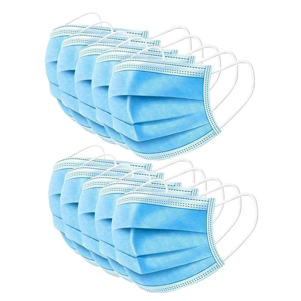 In stock! Fast Delivery! High Quality Non Woven Disposable Face Mask 3 Layers Anti-Dust Face Masks