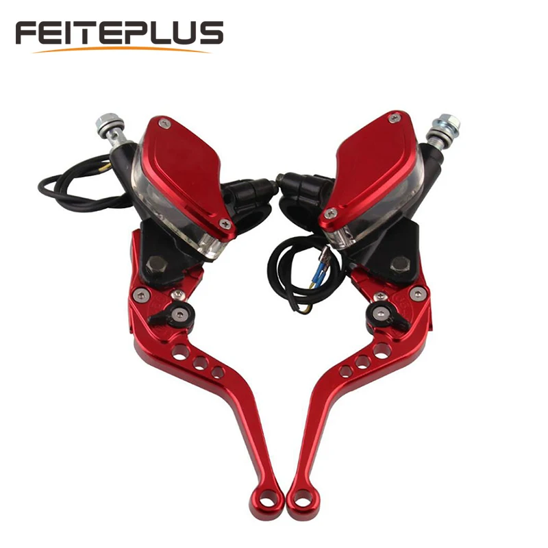 

7/8" 22mm Universal Motorcycle Brake Clutch Master Cylinder Lever Reservoir CNC Aluminum Adjustable ATV For Yamaha Honda Suzuki