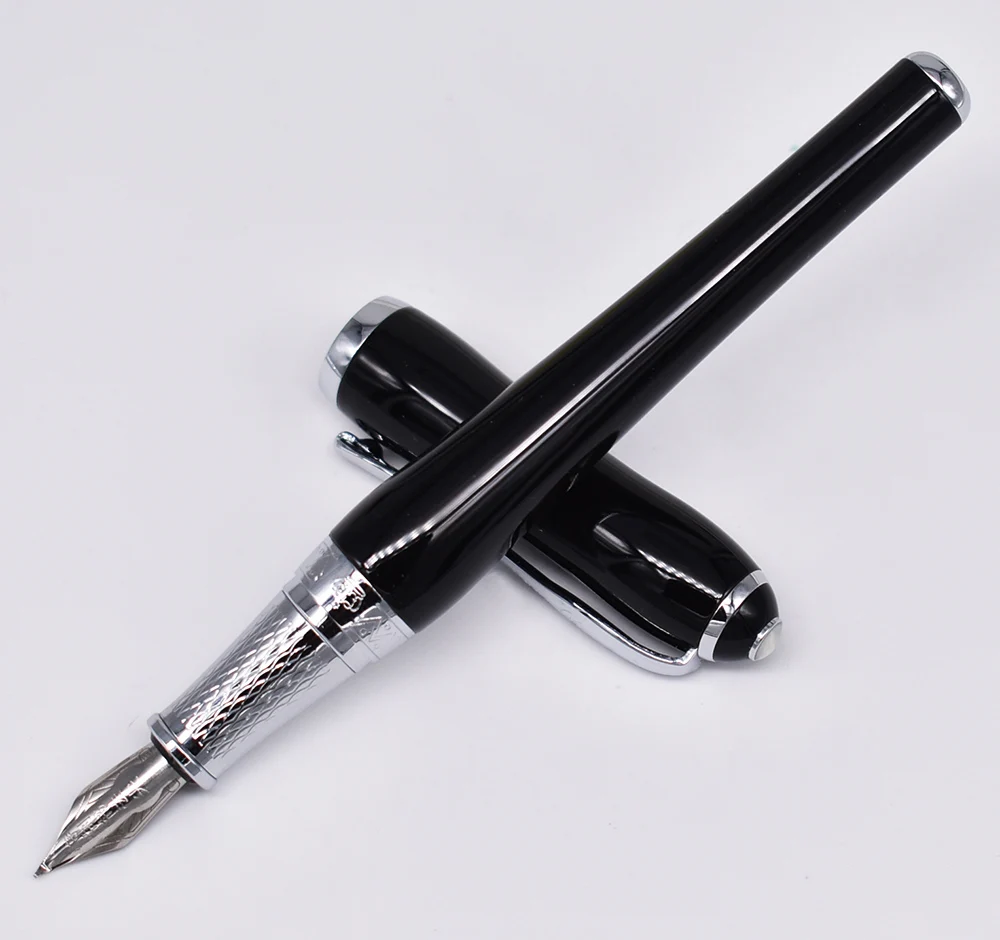 Duke Elegante Kalligraphie Brunnen Stift Klassischen Gebogen Nib Schreiben Geschenk Stift, Schwarz Farbe Business Office Home Liefert