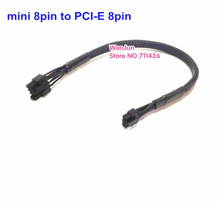 6pcs/set for Belkin AUX Power Cable Kit for Mac Pro 2019 mini 8pin to dual pci-e 6pin /6+2pin Connector Cable