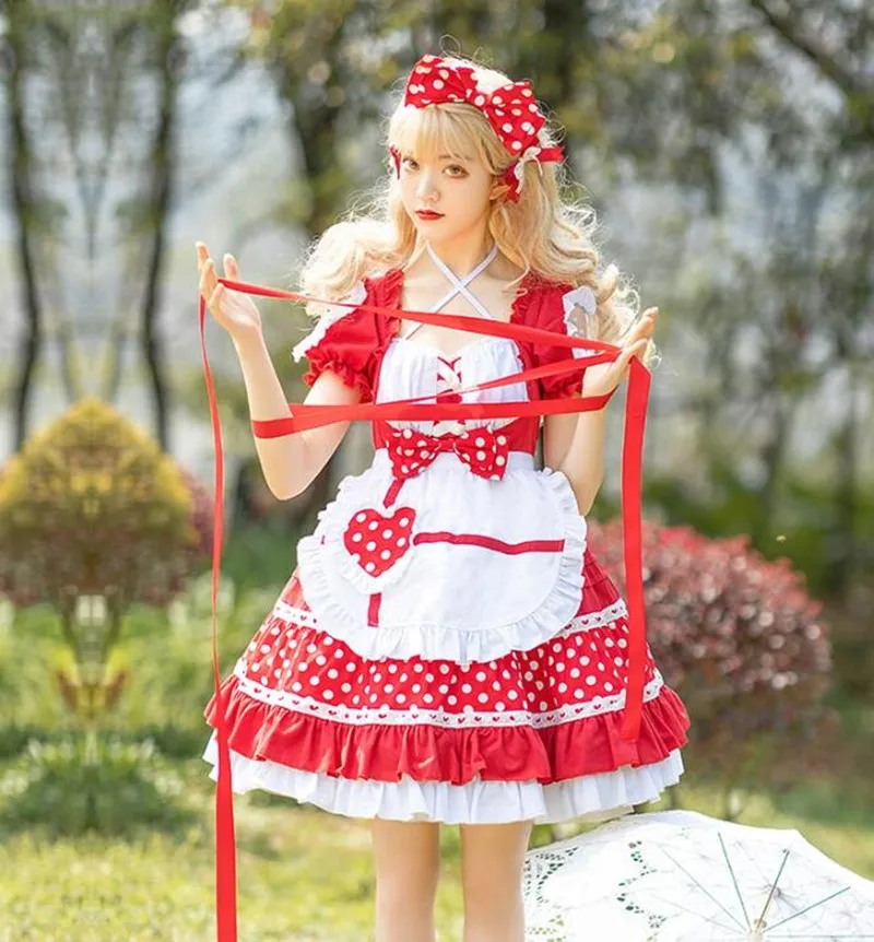 Robe Lolita en dentelle pour filles, tenue victorienne, Kawaii, gothique, avec nœud papillon